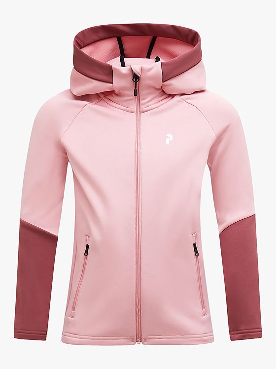 Peak Performance Junior Rider Essentials Zip Hood Wild Blush / Wild Rouge
