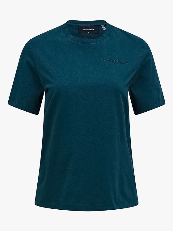 Peak Performance Original Small Logo Tee Women Ponderosa Pine
