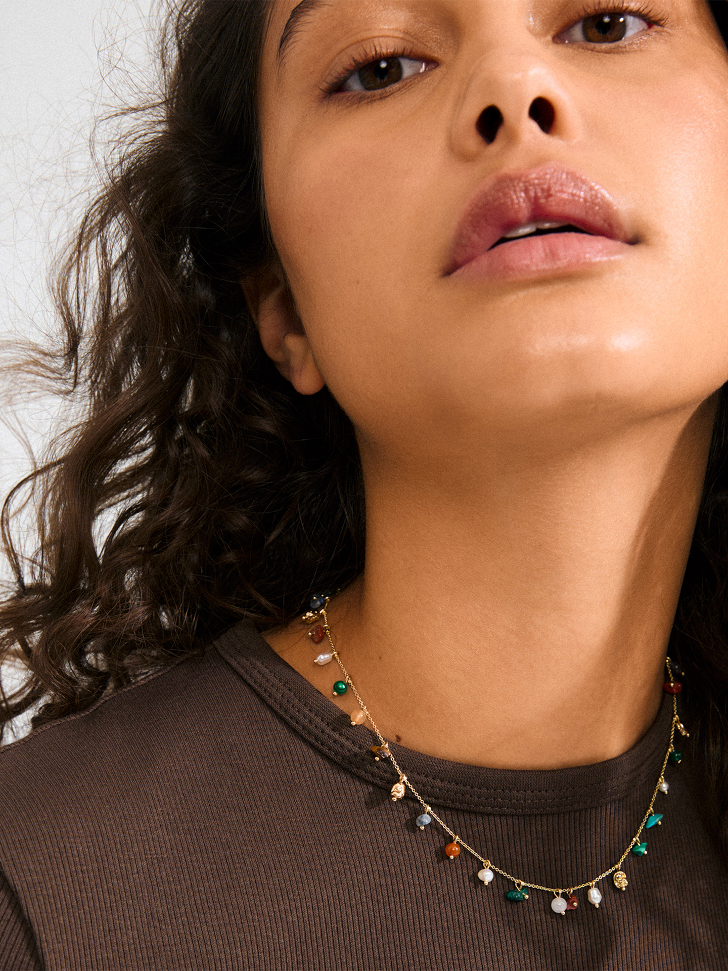 Pilgrim Between Halskjede Gullbelagt