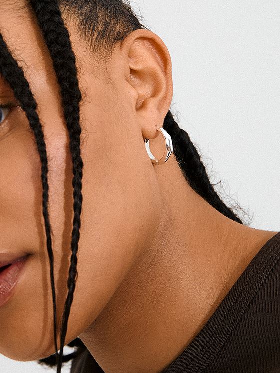 Pilgrim Harrison Øredobber Sølvbelagt