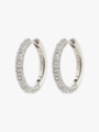 Pilgrim Tatum Large Hoops Sølvbelagt