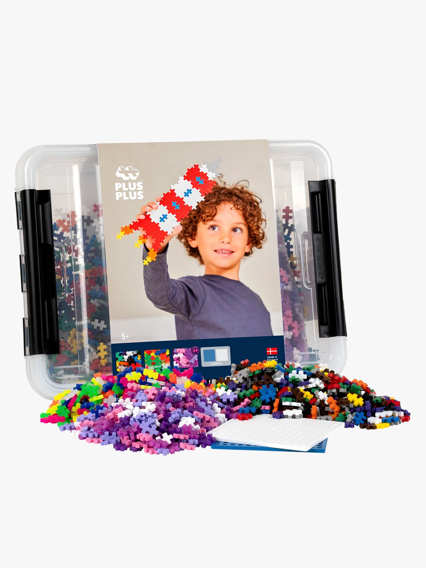 Plus-Plus Storage Box Mix - 2400 pcs Flerfarget