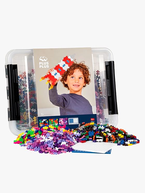Plus-Plus Storage Box Mix - 2400 pcs Flerfarget
