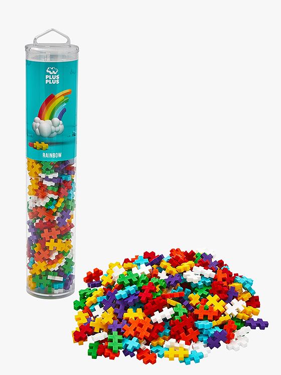 Plus-Plus Rainbow mix - 240 pcs Tube Flerfarget