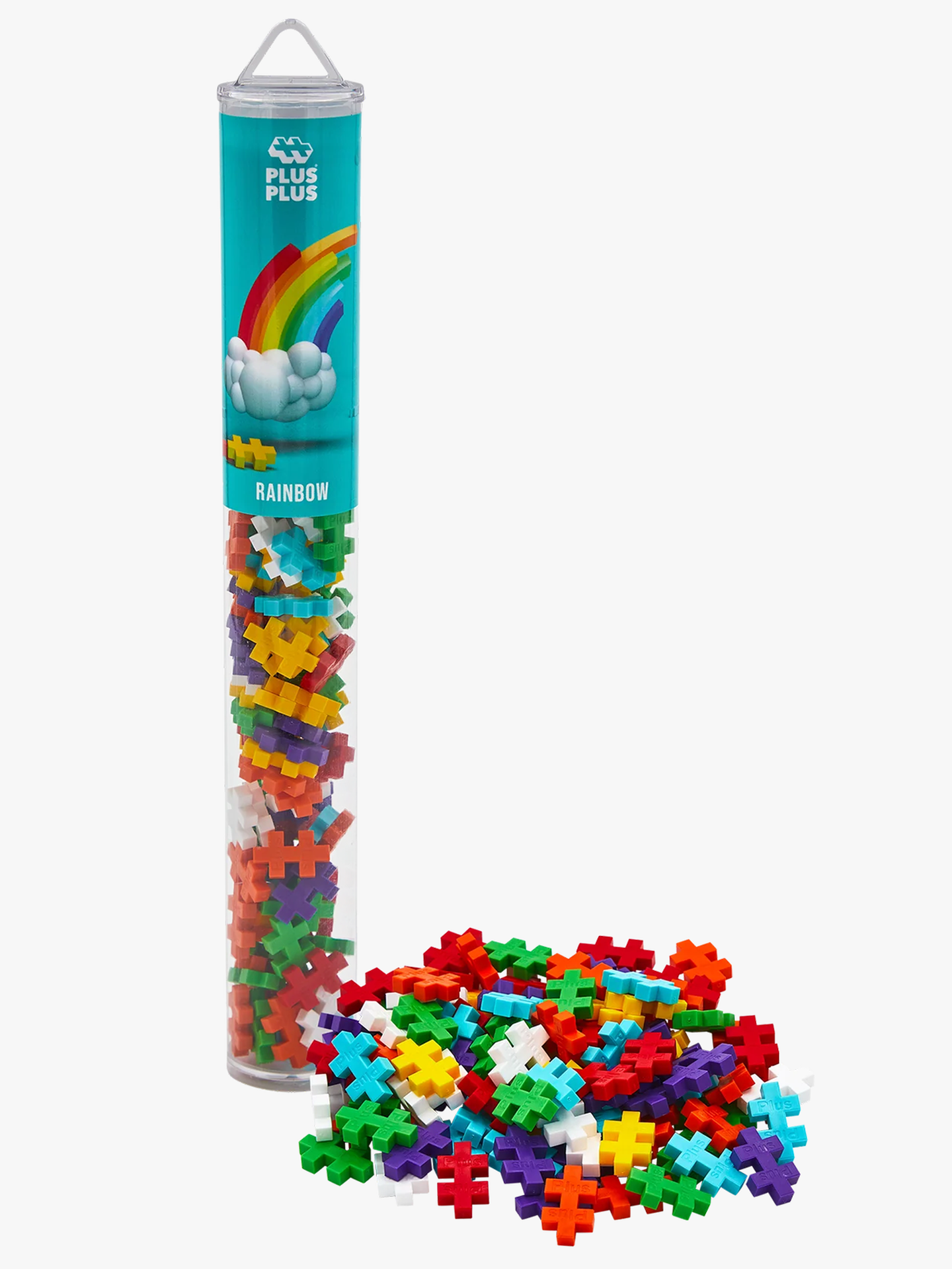Plus-Plus Rainbow mix - 100 pcs Tube Flerfarget
