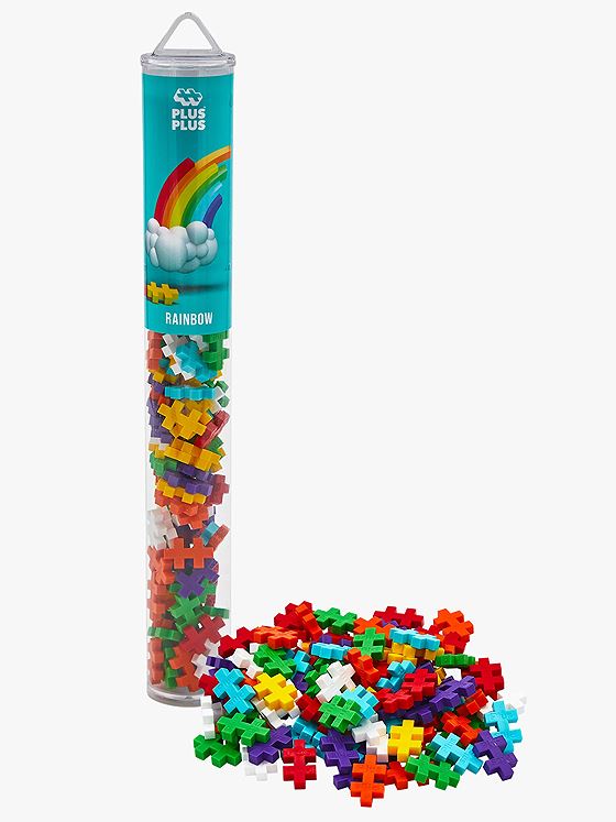 Plus-Plus Rainbow mix - 100 pcs Tube Flerfarget