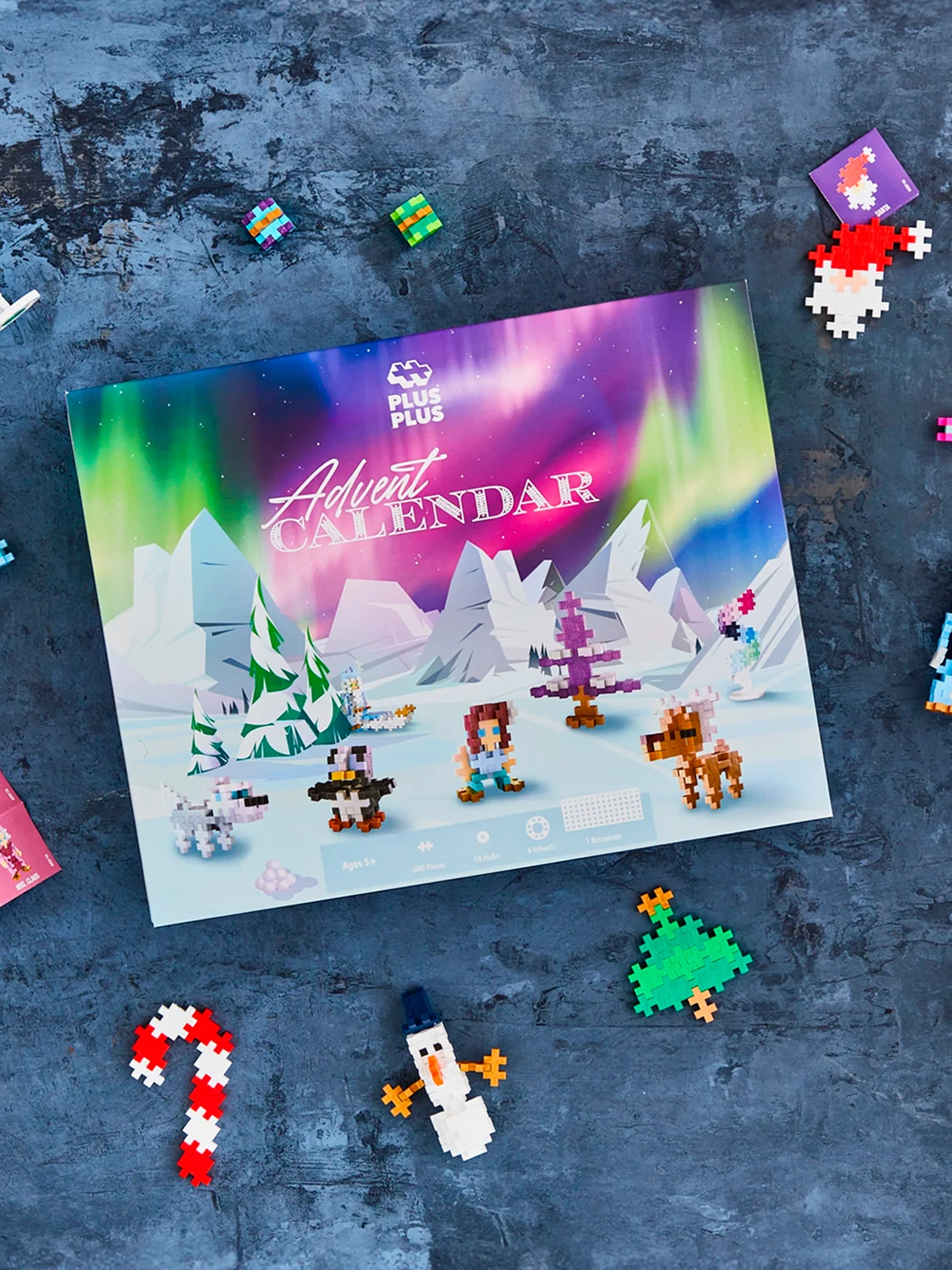 Plus-Plus Advent Calendar - Santa's Northern Lights Adventure Flerfarget