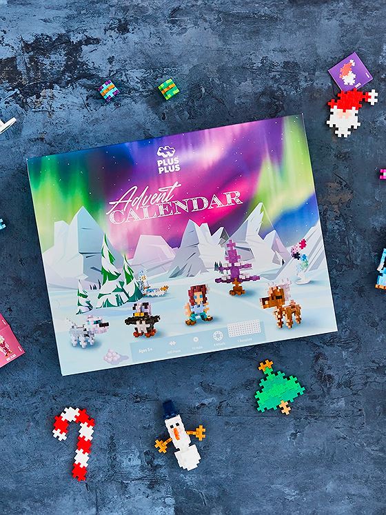 Plus-Plus Advent Calendar - Santa's Northern Lights Adventure Flerfarget