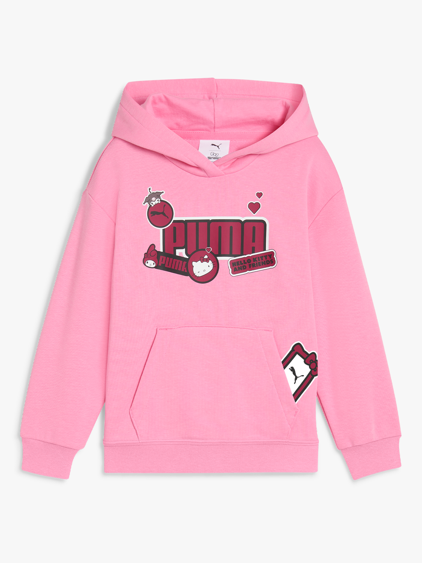 Puma X Hello Kitty & Friends Relaxed Graphic Hoodie Tr Rosa