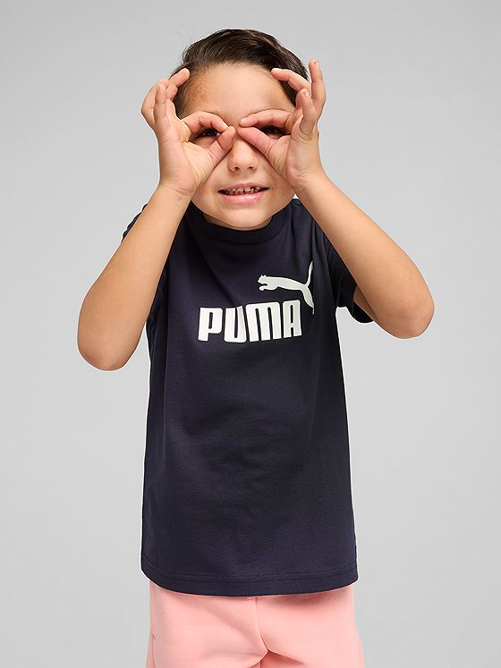 Puma Ess No. 1 Logo Tee Ps Blå