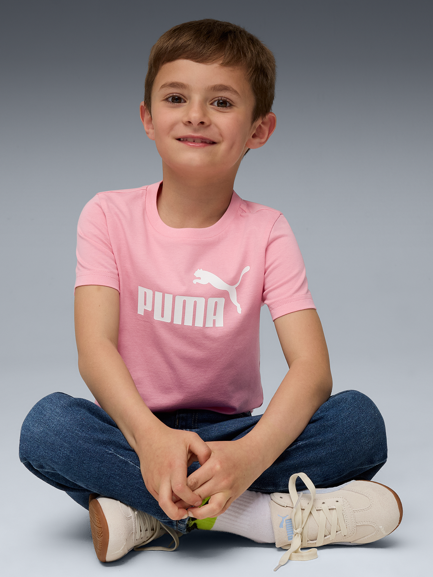Puma Ess No. 1 Logo Tee Ps Rosa