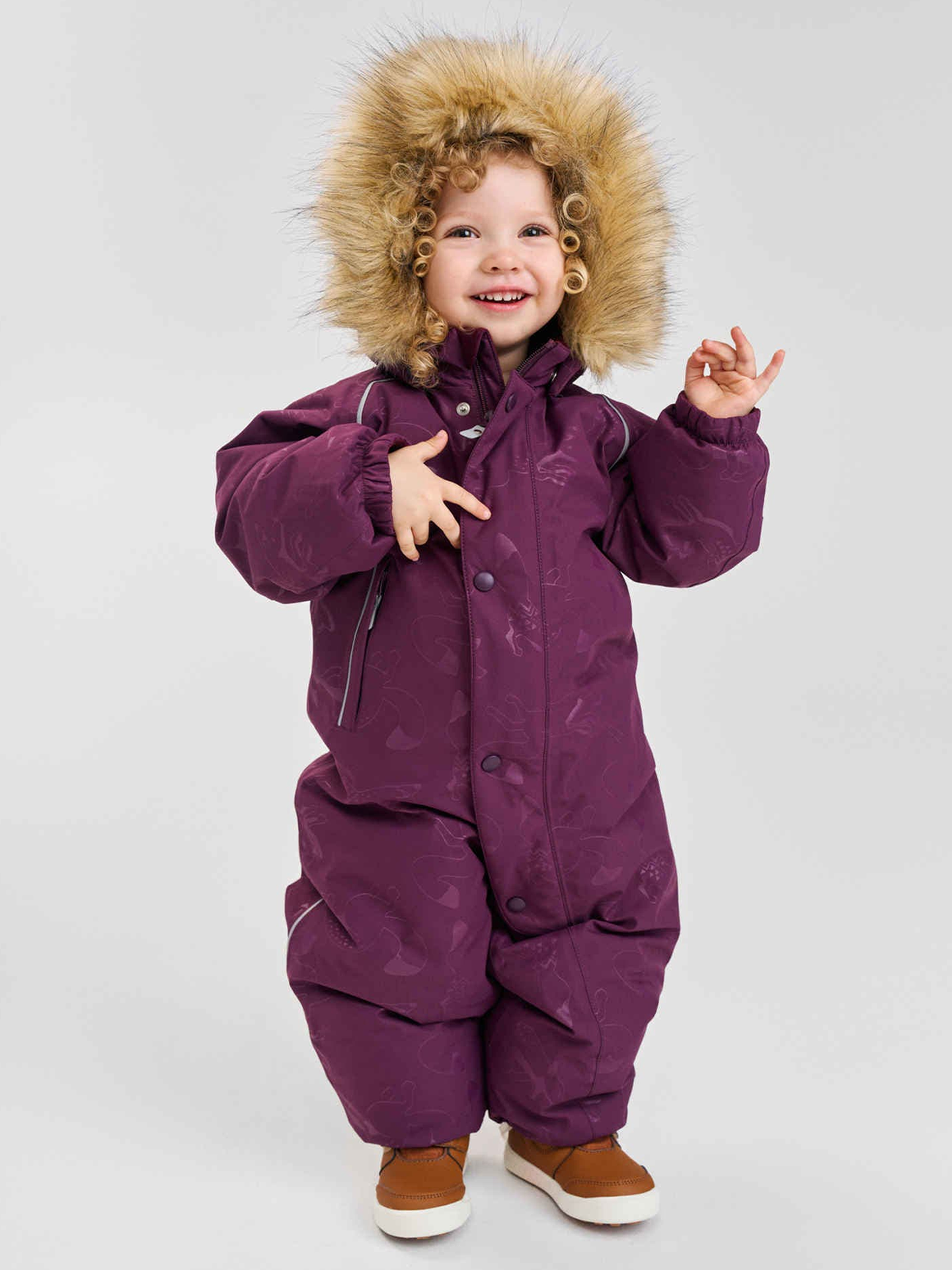 Reima Aapua ReimaTec down overall Deep purple