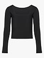 Rosemunde Billie Reversible Long Sleeve Short T-shirt Black