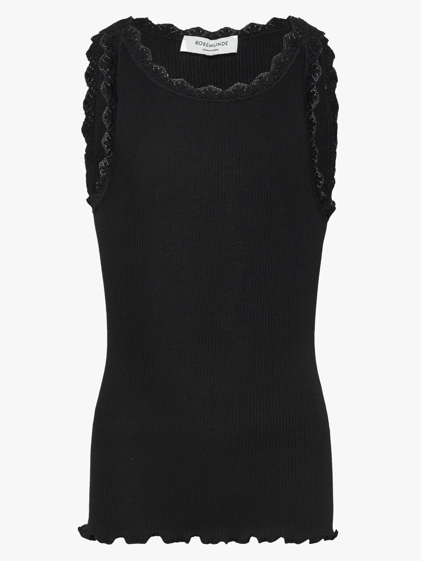 Rosemunde Balta Sleeveless Short Lace Top Black
