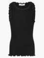 Rosemunde Balta Sleeveless Short Lace Top Black