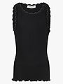 Rosemunde Balta Sleeveless Short Lace Top Black