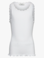 Rosemunde Balta Sleeveless Short Lace Top New White
