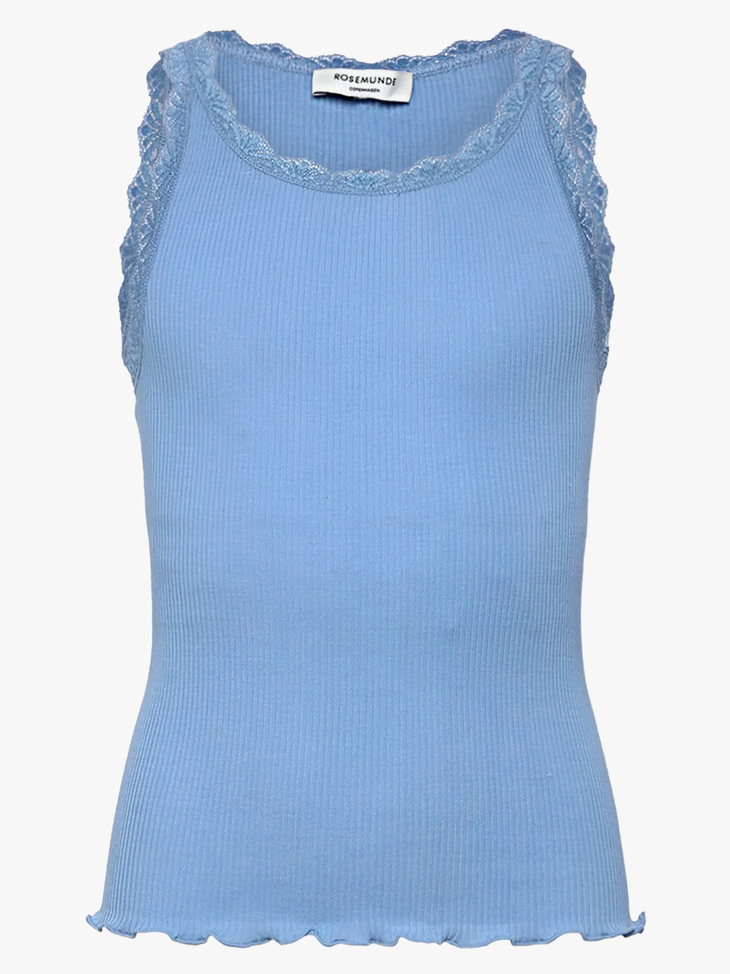Rosemunde Balta Sleeveless Short Lace Top Blue Heaven