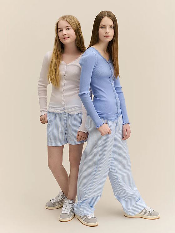 Rosemunde Ivy Straight Trousers Little Boy Blue Stripe