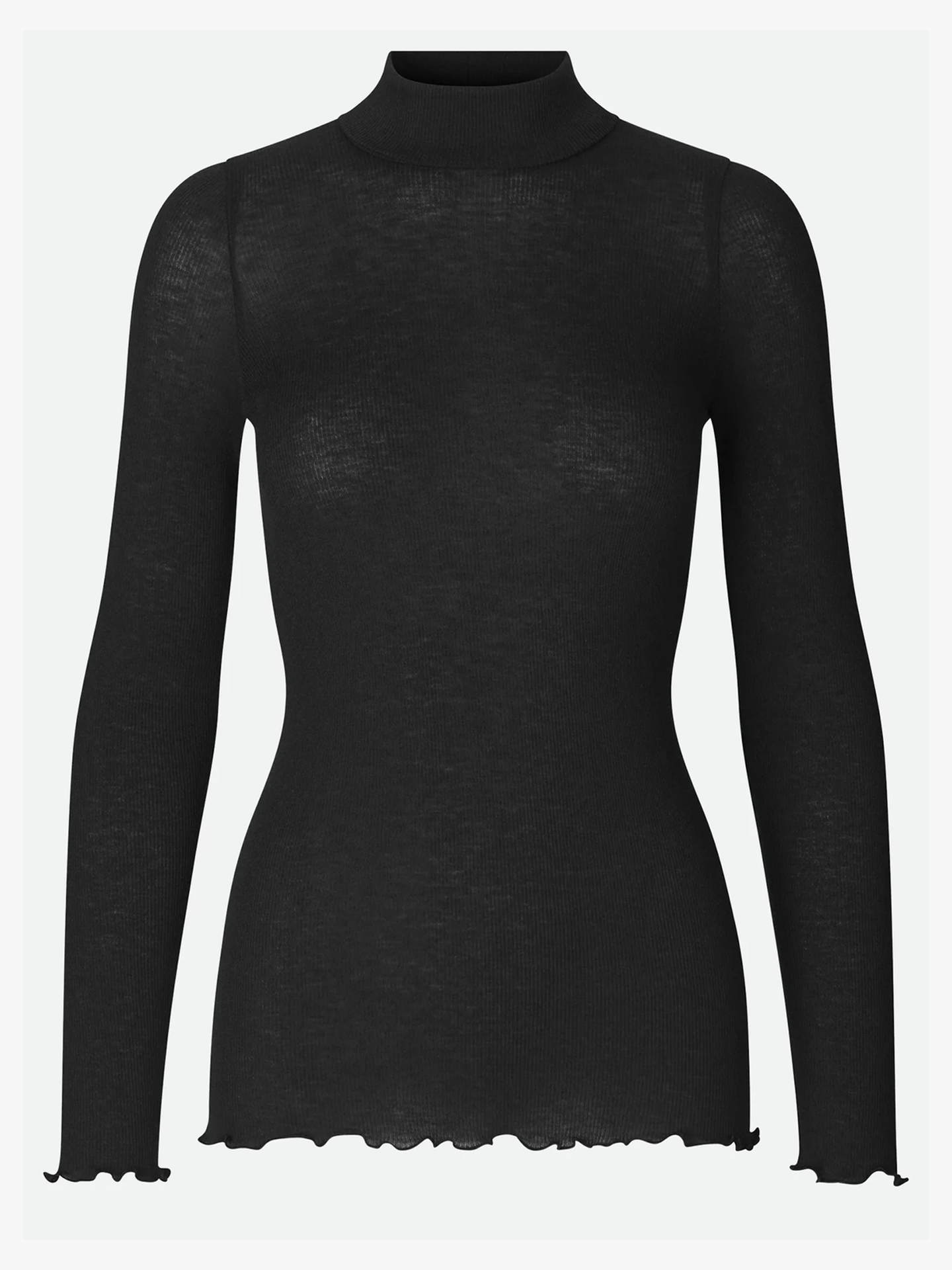 Rosemunde Burlington Long Sleeve Regular T-neck Black