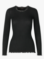 Rosemunde Burlington Wool LS T-Shirt Black