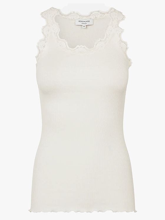 Rosemunde Babette Silk Top With Lace Ivory