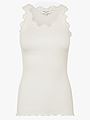 Rosemunde Babette Silk Top With Lace Ivory