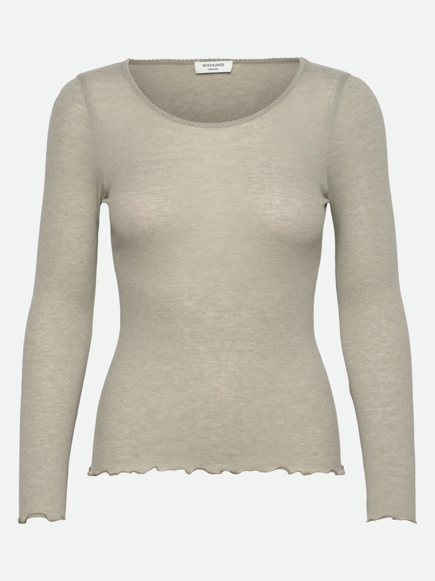 Rosemunde Burlington Long Sleeve Regular O-Neck Abbey stone