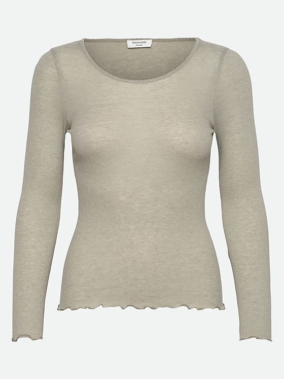 Rosemunde Burlington Long Sleeve Regular O-Neck Abbey stone
