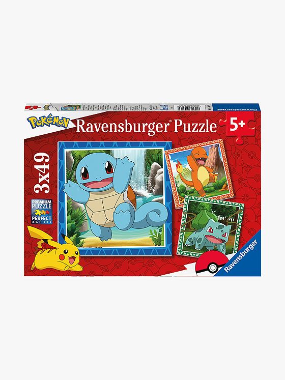 Ravensburger Pokémon 3x49p Flerfarget