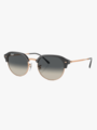 Ray-Ban 0RB4429 Frame: Polished Dark Grey On Rose Gold / Lenses: Grey