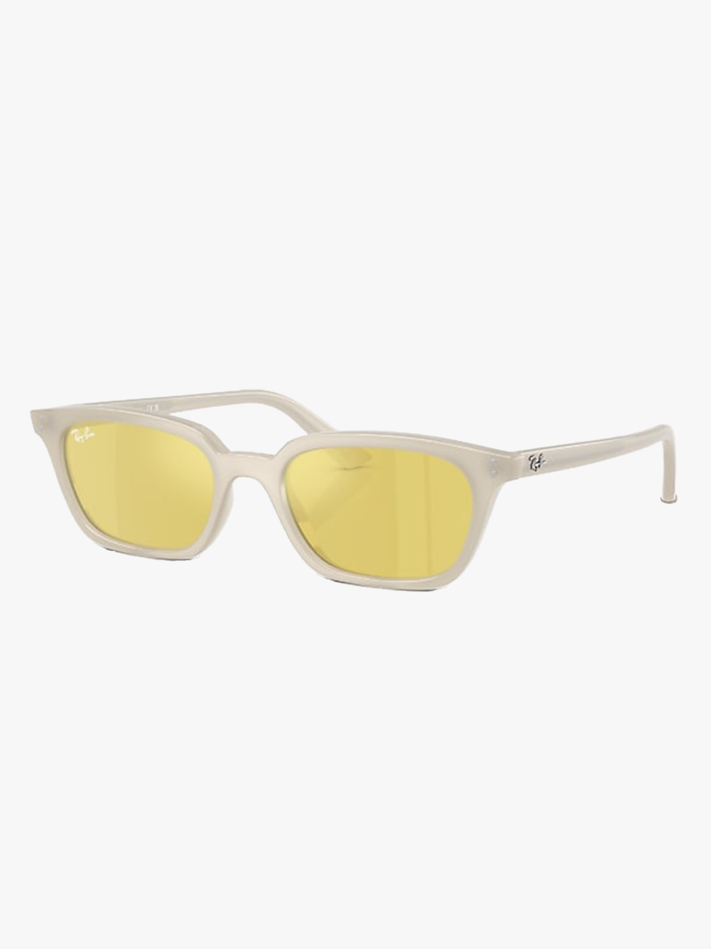 Ray-Ban 0RB4456 Frame: Polished Cloudy Warm White / Lenses: Yellow Mirror Flash Gold