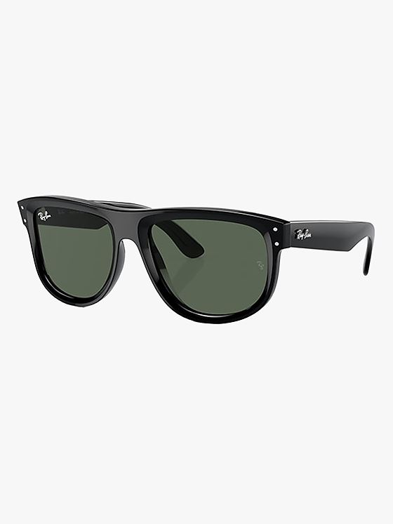 Ray-Ban Boyfriend Reverse Frame: Polished Black / Lenses: Green