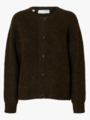 Selected Femme Lulu Long Sleeve Knit Short Cardigan Delicioso MELANGE