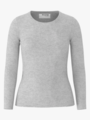 Selected Femme Dianna Long Sleeve O-Neck Top Light Grey Melange