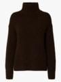 Selected Femme Gabriella Long Sleeve Knit High Neck Delicioso MELANGE