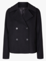 Selected Femme Alma Short Wool Jacket Black