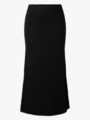 Selected Femme Gabella High Waisted Midi Knit Skirt Black