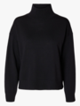 Selected Femme Hella Long Sleeve Knit High Neck Black