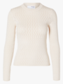 Selected Femme Cabala Long Sleeve Knit O-Neck Birch