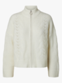 Selected Femme Vera Long Sleeve Knit Zip Cardigan Birch