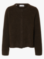 Selected Femme Lulu New Long Sleeve Knit Cardigan Delicioso MELANGE