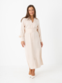 Selected Femme Selma Long Sleeve Ankle Dress Sand