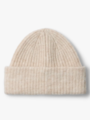Selected Femme Lulu Lano Knit Beanie Birch MELANGE