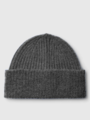 Selected Femme Lulu Lano Knit Beanie Medium Grey Melange