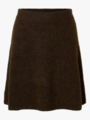 Selected Femme Lulu Brushed High Waist Knit Skirt Delicioso MELANGE