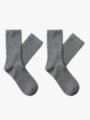 Selected Femme Bobby 2-Pack Wool Blend Sock Medium Grey Melange