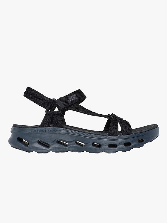 Skechers Go Walk Glide-Step 2.0 Sandal Black / Gray