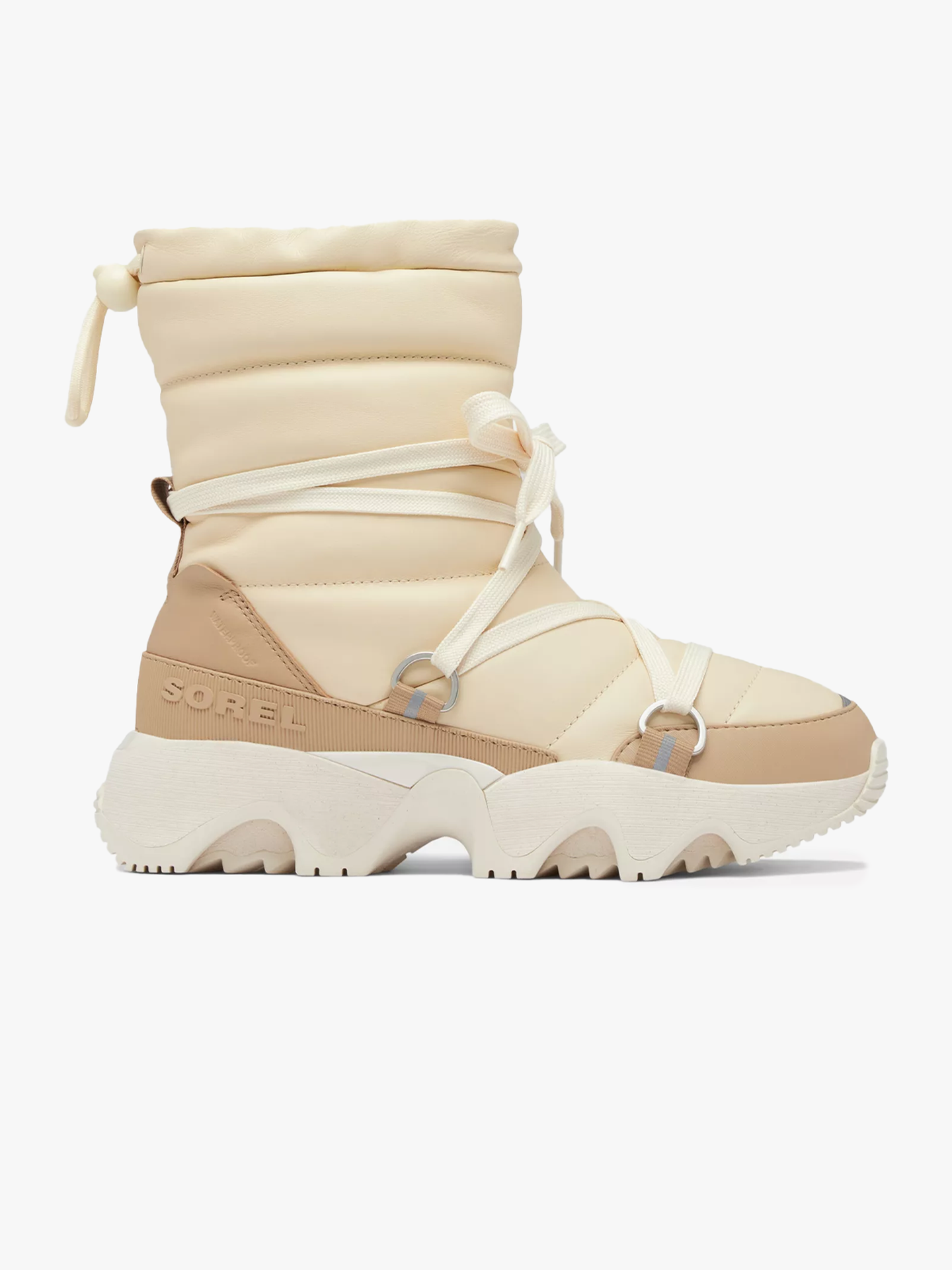 Sorel Kinetic Impact NXT Waterproof Boots Honey White, Dusty Tan