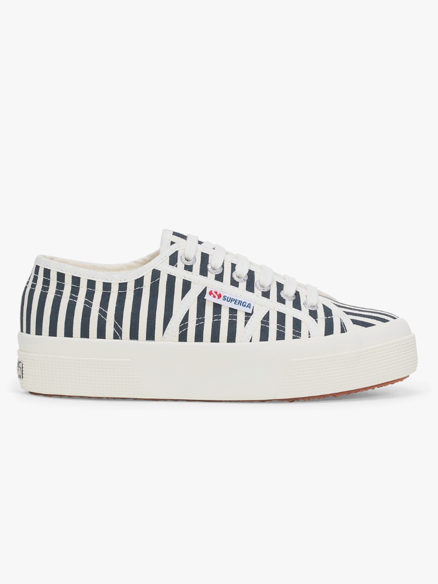 Superga 2740 Stripes Print Off White / Navy